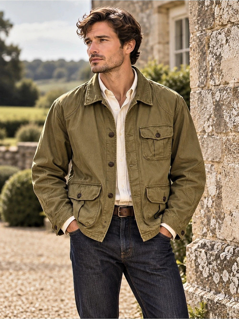 Vintage Polo Ralph Lauren Field Jacket • Men’s Medium - army green